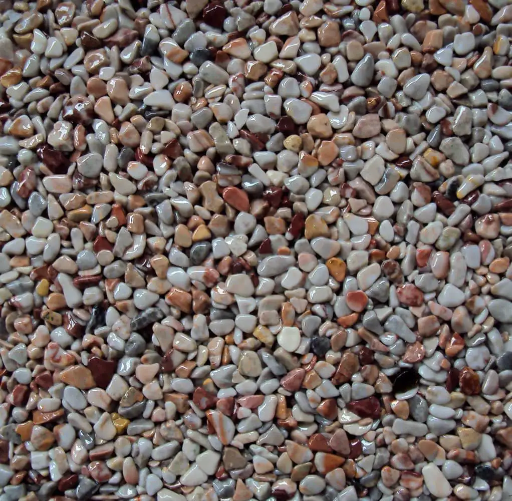 Steinteppich Farbe Koralle – Naturmarmor-Granulat für Balkon und Terrasse in Nürtingen