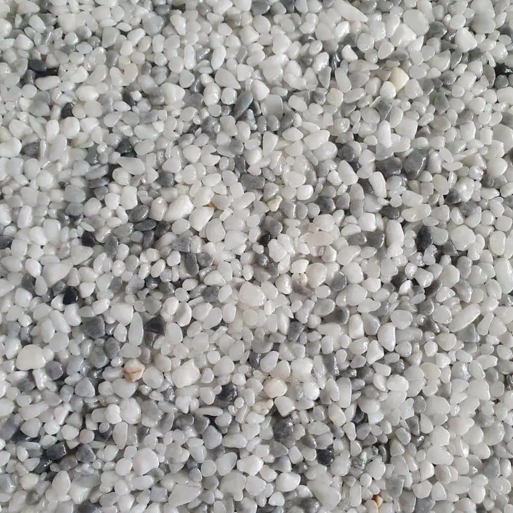 Steinteppich Farbe Kristallgrau – Naturmarmor-Granulat für Balkon und Terrasse in Nürtingen