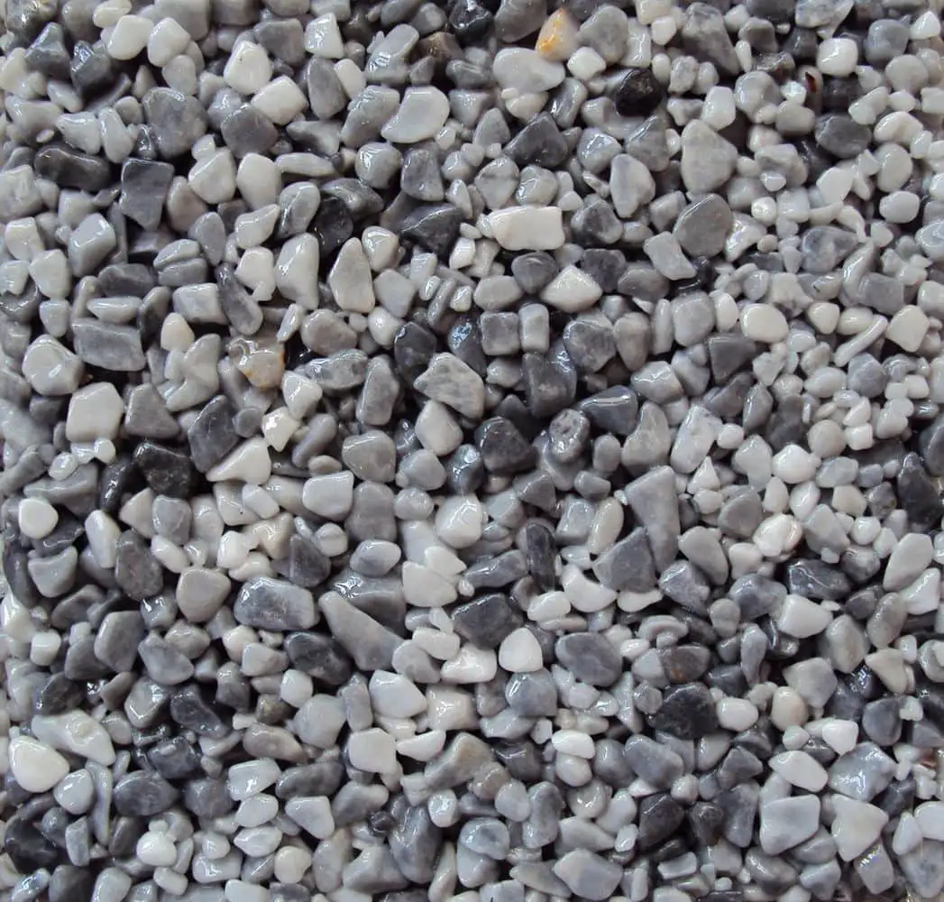 Steinteppich Farbe Nebelgrau – Naturmarmor-Granulat für Balkon und Terrasse in Nürtingen